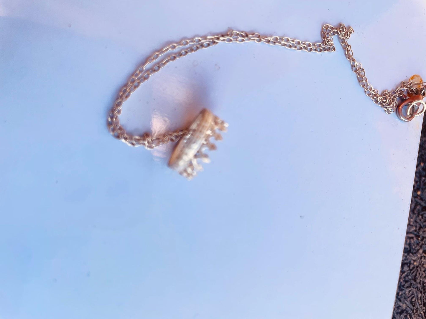 Daughter of the King Sterling Silver Crown Pendant l Handcrafted Christian Jewelry