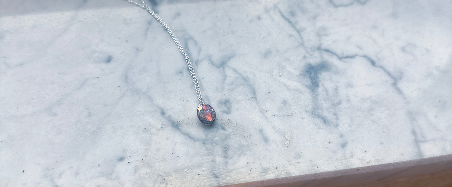Memorial Necklace l Ashes Jewelry